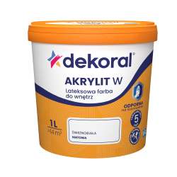 Akrylit-W  Plus  1 L śnieżnobiała